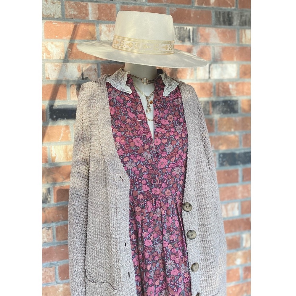Vintage Laura Ashley Floral Boho Lace Button Up Maxi Dress ✨ Final Price ✨ - Picture 8 of 12